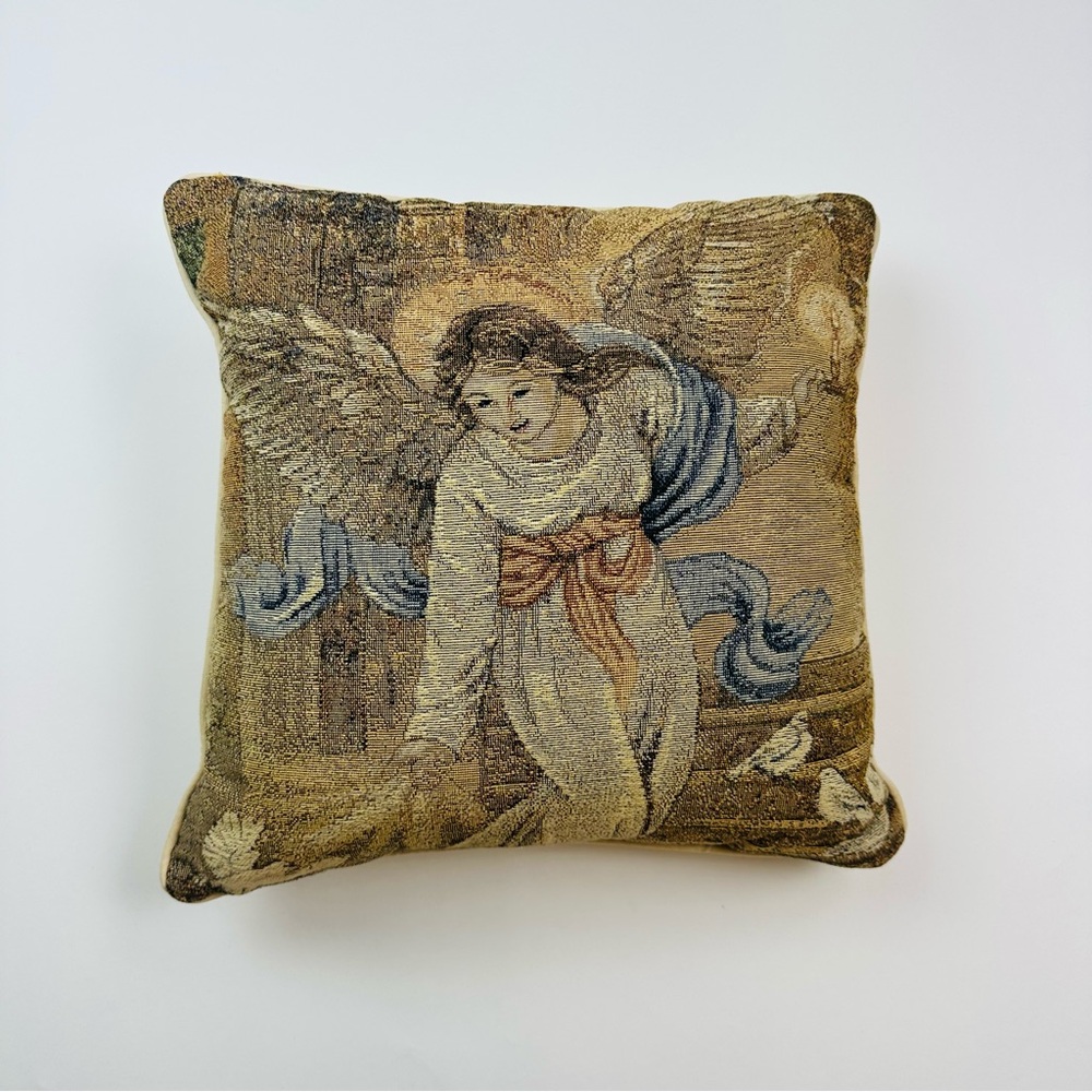 Angel Tapestry Accent Pillow